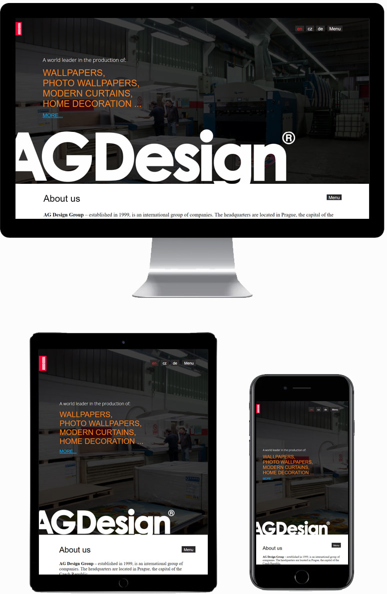 Корпоративный сайт компании AG Design
