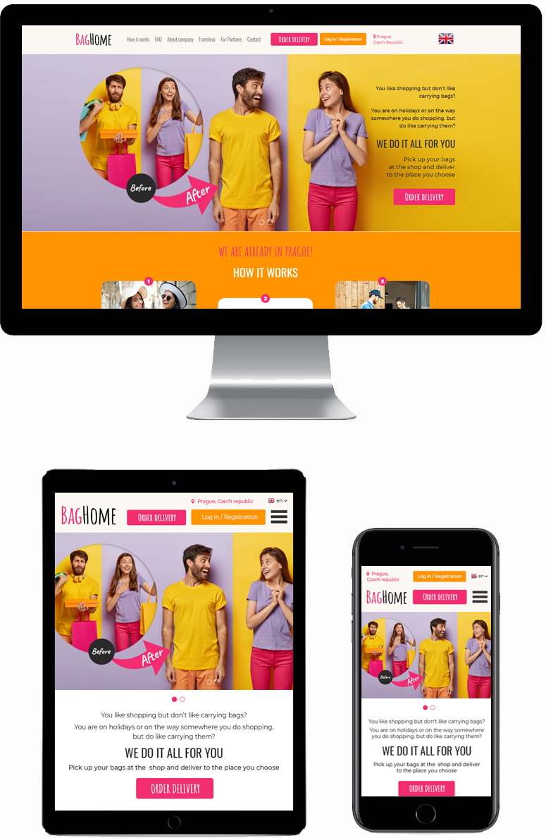 Сервис по доставке покупок на дом BagHome