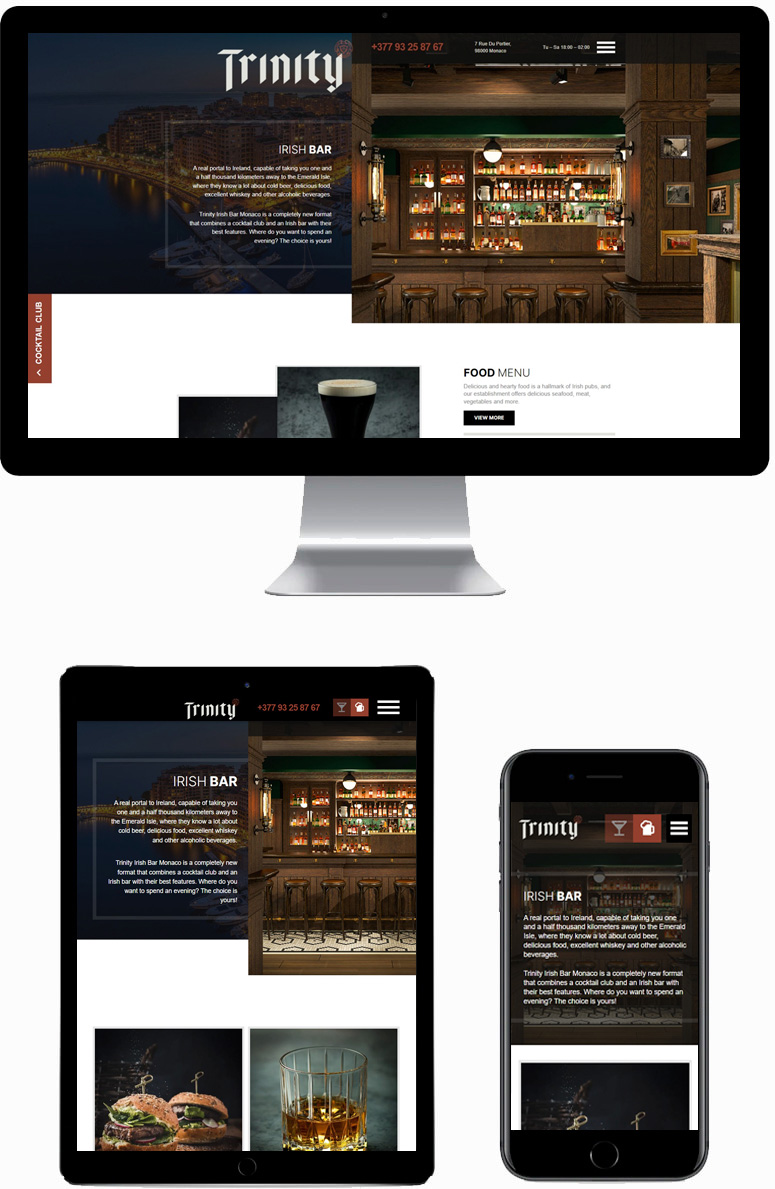 Коктейль бар и ирландский паб Тринити в Монако